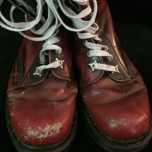 Vintage Deep Cherry Red Doc Martens